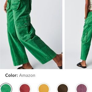 FP Movement by Free People Amazon Green Wide-Leg Cargo Pants
Paid $138.00